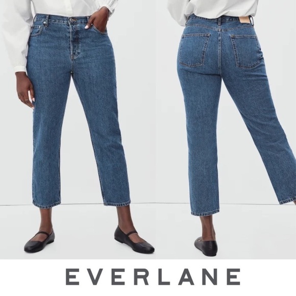 🆕 NWT EVERLANE The Curvy ‘90s Cheeky Straight jeans Womens size 30 - Picture 3 of 12